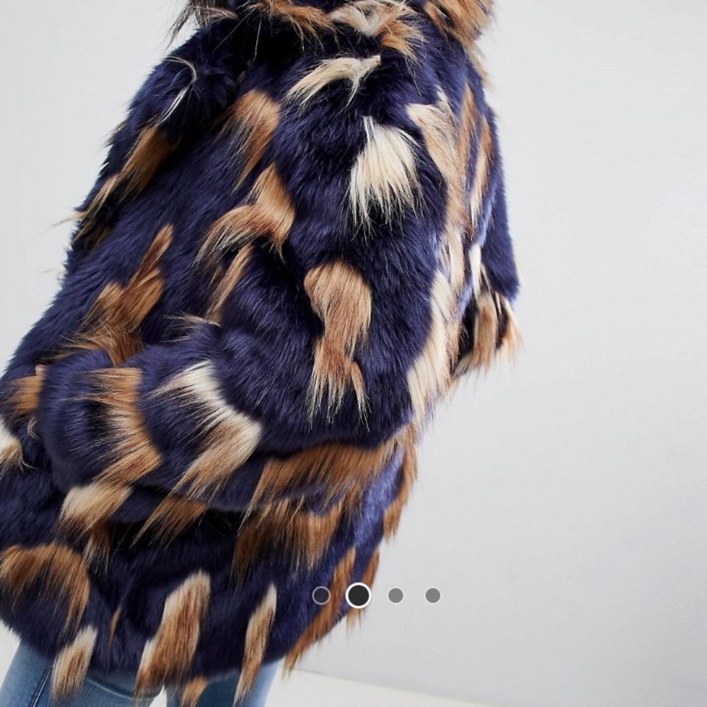 ASOS FAUX FUR COAT - Picture 2 of 5